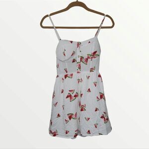 Junior’s white sundress with watermelon print Small Sundress